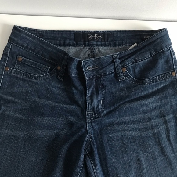 Jessica Simpson Regular Rise Blue Denim Jeans - Picture 7 of 16